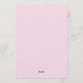 Pink Hand-Drawn Cake & Ribbon Border Birthday Kaart (Achterkant)