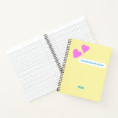 Pink Hand-drawn Hearts For Dreamers Notitieboek (Binnen)