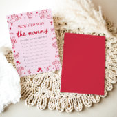 Pink Hand Drawn How Old Was The Mommy Game  Kaart