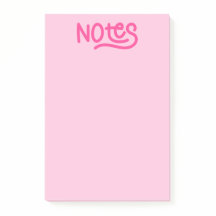 Pink Handwriting Notes Typografie
