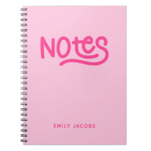 Pink Handwriting Notes Typografie