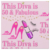 PINK HAPPY 50TH FABULOUS DIVA STOF (Close Up)