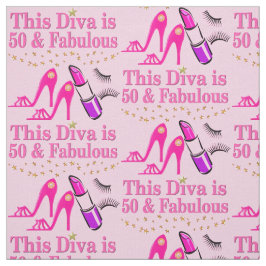 PINK HAPPY 50TH FABULOUS DIVA STOF