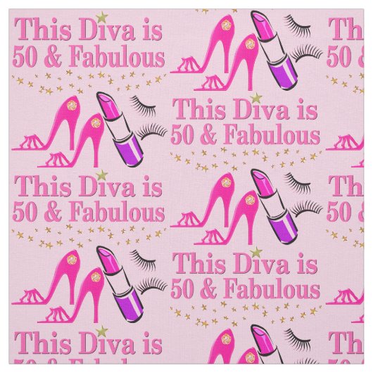 PINK HAPPY 50TH FABULOUS DIVA STOF (Swatch)