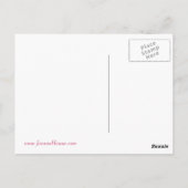 Pink Happy Birthday Song Briefkaart (Achterkant)