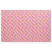 Pink Happy Face Check Groovy Stof (Fat Quarter)