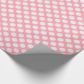 Pink Happy Faces Verjaardag Cadeaupapier (Hoek)