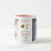 Pink Happy First Mother's Day Mummy 5 Photo   Mok (Midden)