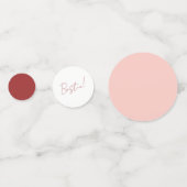 Pink Happy Galentines Day Schattige Girly Bestie V Confetti (Achterkanten)