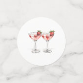 Pink Happy Galentines Day Schattige Girly Bestie V Confetti (Kleine voorkant)