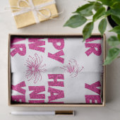 pink happy new year fireworks tissuepapier (Geschenk)