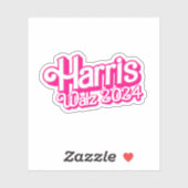 Pink Harris Walz 2024 Sticker (Vel)