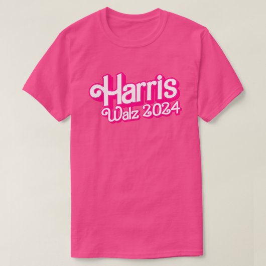 Pink Harris Walz 2024 T-shirt (Design voorkant)