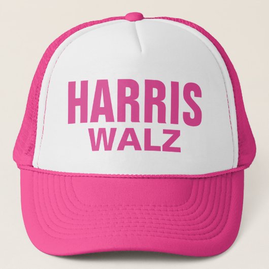 Pink Harris Walz Trucker Pet (Voorkant)