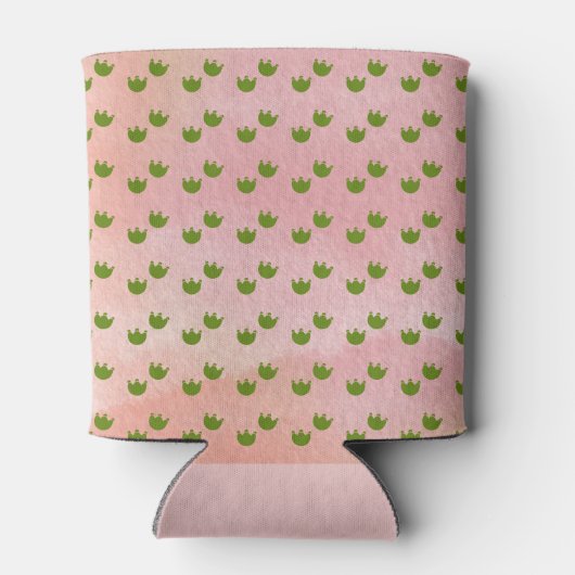 Pink Hatching Dino Baby Shower Can Cooler (Achterkant)