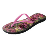 Pink Hawaiian Flower Leis Teenslippers (Schuin)
