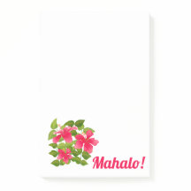 Pink Hawaiian Hibiscus Mahalo