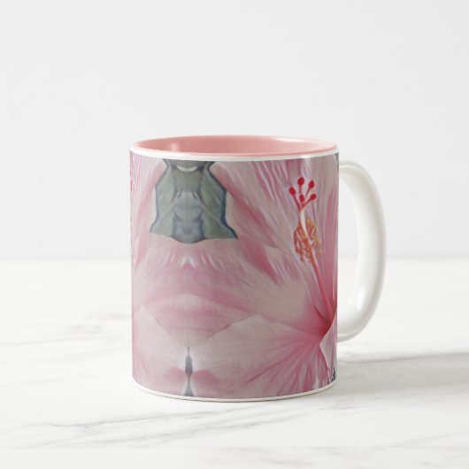 Pink Hawaiian Hibiscus Mok (Voorkant rechts)