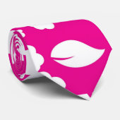 Pink Hawaiian Pattern Stropdas (Opgerold)