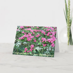 Pink Hawthorn Pagan Wedding Kaart