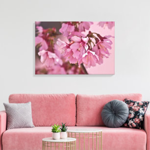 "Pink Haze" Poster Japanse Cherry Blossom Canvas Afdruk