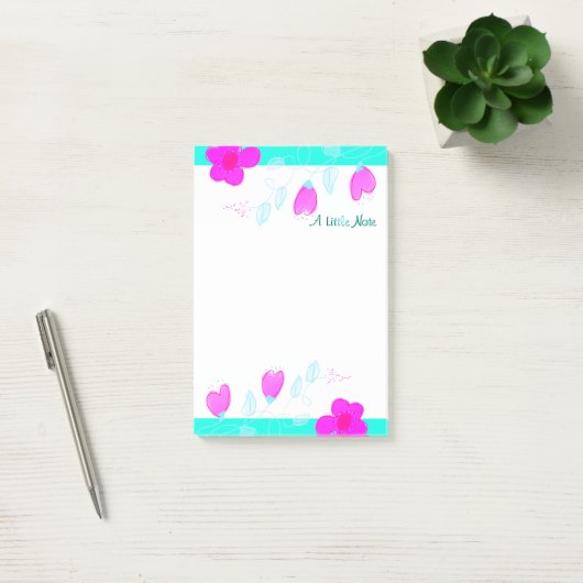 Pink Heart Accent Note (Kantoor)