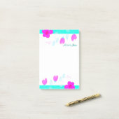 Pink Heart Accent Note (Op bureau)