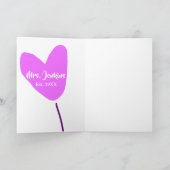 Pink heart balloon Mrs add name est. Add year love Kaart (Binnen)