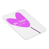 Pink heart balloon Mrs add name est. Add year love Magneet (Rechterzijde)