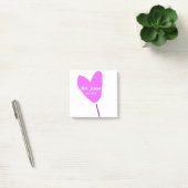 Pink heart balloon Mrs add name est. Add year love Post-it® Notes (Kantoor)
