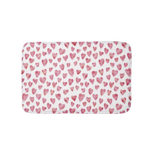 Pink Heart Bathmat Badmat (Voorkant)