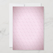 Pink Heart Bloemen Baby shower Uitnodiging (Achterkant)