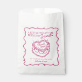 Pink Heart Coquette Cherry Cake Vrijgezellenfeest Bedankzakje (Voorkant)