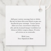 Pink Heart Cute Girl Boho Rainbow First Birthday Bedankjes Labels (Achterkant)