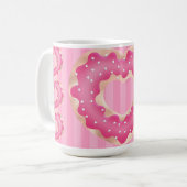 Pink Heart Doughnut Koffiemok (Voorkant links)