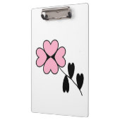 PINK HEART FLOWER KLEMBORD (Links)