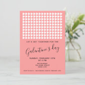 Pink Heart Friends Galentine Day Kaart (Staand voorkant)