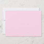 Pink Heart Girl Birthday Party Kaart (Achterkant)