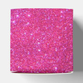 Pink Heart Girly Gift Box Sparkly Glitter 2 Bedankdoosjes (Bovenkant)