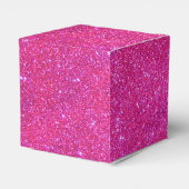 Pink Heart Girly Gift Box Sparkly Glitter 2 Bedankdoosjes (Achterkant)