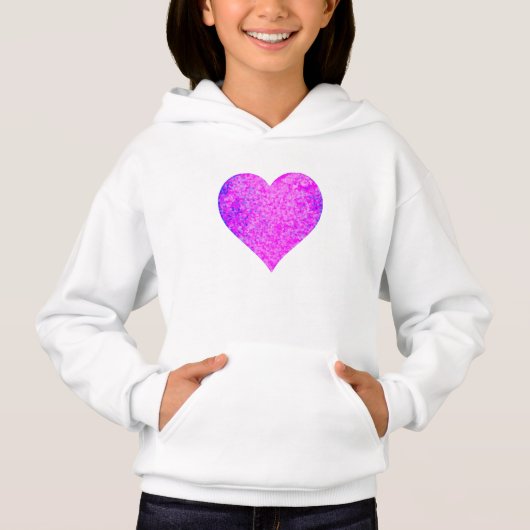 PINK HEART HOODIE (Voorkant)
