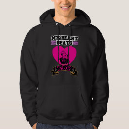 Pink Heart Idol Singing KPop Music Love Design Hoodie