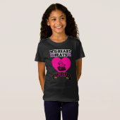 Pink Heart Idol Singing KPop Music Love Design T-shirt (Voorkant volledig)