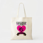 Pink Heart Idol Singing KPop Music Love Design Tote Bag (Voorkant)