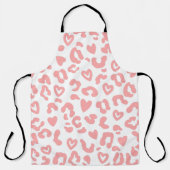 Pink Heart Leopard Print Schort (Voorkant)