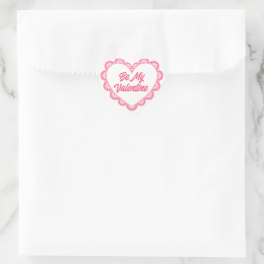 Pink Heart Lijst Country Valentijn Stickers (Tas)