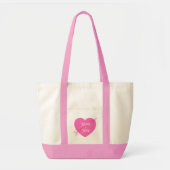Pink Heart Love Forever 10th Tote Bag (Voorkant)