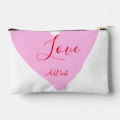 Pink heart love happy Valentine's day text red nam Etui (Achterkant)