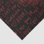 Pink Heart Love - inpakpapier Tissuepapier (Detail)