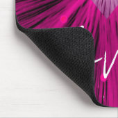 Pink Heart 'Love' mousepad Muismat (Hoek)